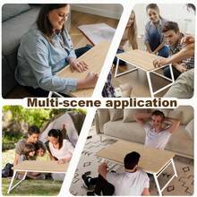 Large Folding Leg Puzzle Table, Wooden Puzzle Table With 4 Drawer Boxes, Portable Learning Board For Storage And Sorting - 800/1000 Piece Puzzle Table School Supplies. Multifunctional Tray Rack Folding Desk - Bedside Table Perfect For Eating, Reading, And Writing On The Bed, Sofa, Or Floor - Stable, Durable, Foldable Large Tabletop, Building Block Diamond Painting Percussion Bean Craft Table, Rounded Corner Indoor And Outdoor Multi-Purpose Easy-To-Carry Storage Table, Space-Saving. - 1000 Pieces (Large Upgrade Version) - View 7