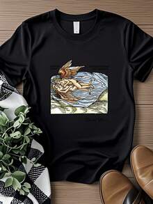 Women T-Shirt Print Leonard Cohen New Skin For The Old Ceremony All Size S To 5XL T-SHIRT - 黑色 - 查看 1
