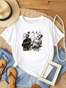 T-shirt femme Imprimé Nouveau Populaire Kris Kross Blanc T-shirt en coton Taille complète S-5XL JK376 - Blanc - Voir 6