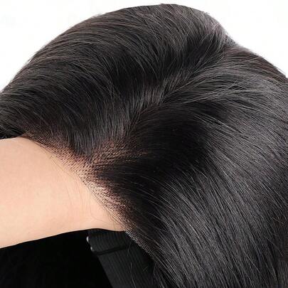 Tóc giả thẳng 5x5 không cần keo, tóc giả ren trong suốt đã được tỉa sẵn, dành cho nữ, mật độ 150%, tóc trinh nữ Brazil.
