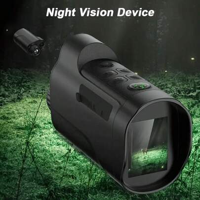 10x Digital Zoom Night Vision Monocular With Camera - Compact & Portable, USB Rechargeable, Ideal For Outdoor Adventure | Night Vision Monocular | Single Tube Night Vision | Night Vision Monocular With Compass