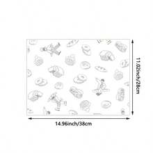 Baking Paper, Disposable Plate Liner Paper, Bread Tray Paper, Grease-Proof Food Paper, Bakery Toast Cake Dessert Liner Paper, Food Packaging Paper - Multicolor - View 5