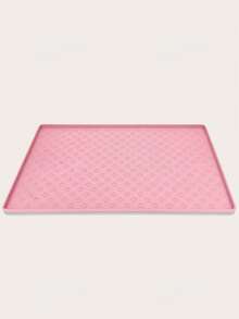 Silicone Multi-Claw Print Pet Placemat - Pink - View 1