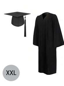 2pcs/1pc Tassel Graduation Cap Gown Set, Suitable For Students Graduation Season, Graduation Party, For Men And Women,Essential For Graduation Party - Multicolor - View 5