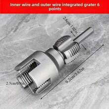 2pcs/Set Internal & External Thread Repair Tool, Compatible With 4/6mm NPT Pipe Tap, Aluminum Alloy Thread Repair Kit For PPR/PVC/Copper Pipe, Non-Slip Handle - Wire Splitting Tools - View 3