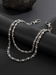 1pc Fashionable Punk Star Waist Chain, Multi-Layer Geometric Metal Chain Body Chain, For Pants Decoration, Suitable For Daily, Music Festivals, Parties, Holiday Gifts - Star Waist Chain - View 8