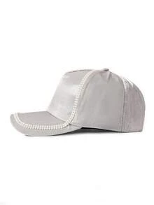 1pc Women's Adjustable Rhinestone Baseball Cap, Fashionable Versatile Peaked Hat For Couple - Baseball Cap - View 3