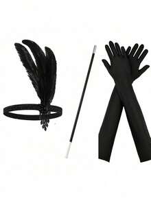 4 Pcs / 1920s Headbands - Concert Headbands, Gatsby Party Headpieces, Bridal Headpieces, Suitable For Festival Party Scenarios - Multicolor - View 6