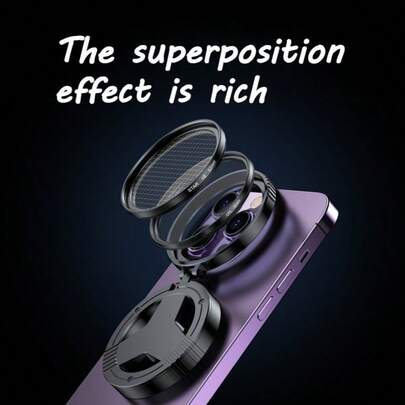 Magnetic 52mm CPL Polarizing Filter For Mobile Phones, Eliminates Reflections, Improve Photo Quality