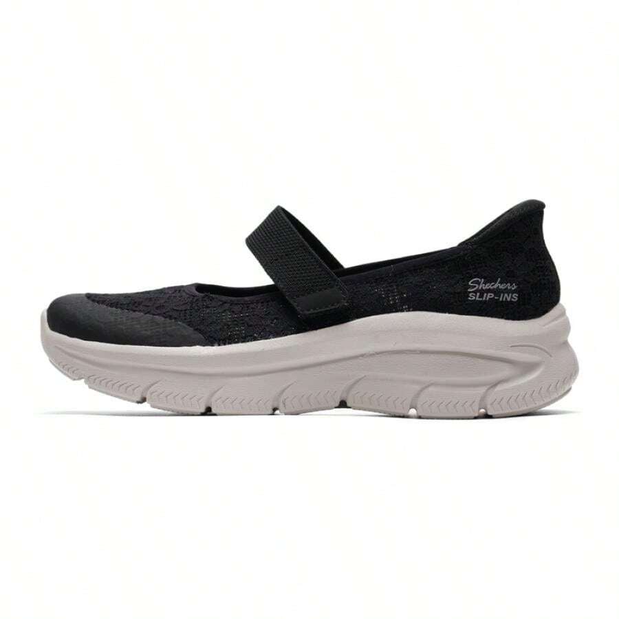 Skechers Giày thể thao nữ thường ngày, thoải mái, nhẹ, mùa xuân 2026, 159520-BLK - màu đen - Xem 1