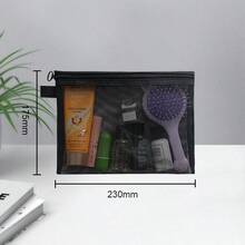 1 túi đựng mỹ phẩm lưới màu đen có khóa kéo, thích hợp để sử dụng hàng ngày hoặc đựng đồ dùng nhỏ khi đi du lịch; 1 túi đựng dây cáp màu đen, cũng có thể dùng làm túi đựng mỹ phẩm và đồ dùng vệ sinh cá nhân. - Nhiều màu - Xem 4