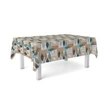 Kiva Waterproof And Stain-Resistant Oilcloth Tablecloth - Sizes From 100x140 To 300x140 Cm And Round 140 Cm - Oilcloth Tablecloth: Protection And Style For Your Table - Available In 13 Designs - Opsi 9 - View 2