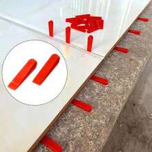 Plastic Tile Spacers, Tile Leveling, Reusable Laying Level Wedges, Red Leveler, Wall Floor Replacement Tools, 72WD Pcs - 1 - View 2