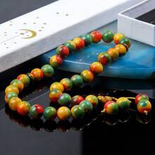 33pcs 10mm Agate Beads Rosary, Suitable For Men And Women, Ramadan Gift, Comes With Elegant Gift Box - Green - View 7