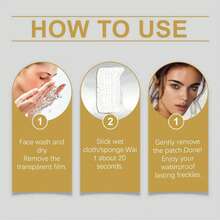 Set de 6/3/1 - Pegatinas de tatuaje facial temporal con estrellas plateadas brillantes y puntos, fáciles de crear un aspecto natural de pecas de maquillaje - Multicolor - Ver 5