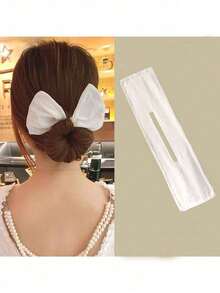 1pc Rotating Hair Curler, Slouchy Hair Twisting Band, Quick Hairstyling - Black - View 6