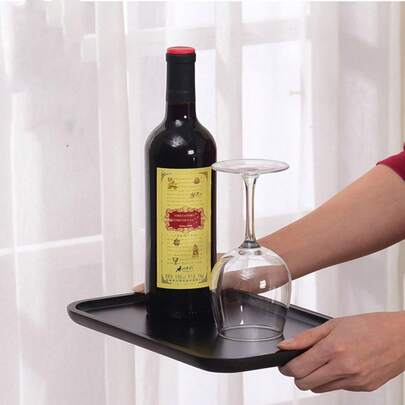 ถาดไม้สี่เหลี่ยมสีน้ำตาล, จานขนมหวานสำหรับบ้าน, จานกาแฟสำหรับโรงแรมและร้านอาหาร, ถาดชา, ผลไม้, ซูชิ, สเต็ก, ขนมปัง, จานแสดงขนมไม้, อีสเตอร์