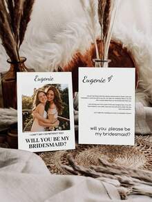 Personalized Friendship Definition Greeting Card, Suitable As Birthday Gift For Close Friends, Can Customize Birthday Card, Add Personal Photos And Text, Thank You Card, Valentine's Day, Wedding, Anniversary Party Invitation, Back To School, School Supplies - Multicolor - View 6