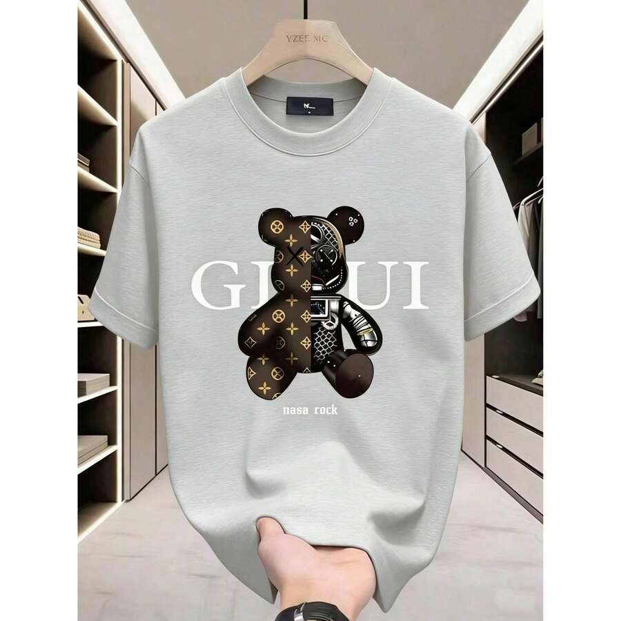 GucciS Modern Elegant And Timeless Classic USA-Shirt-LeeS/DiorSSNew Casual-Shirts Men And WomenUnisex Casual-Shirts - 灰色 - 查看 1