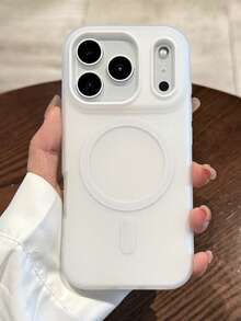 VRNOEI 奢華霧面多巴胺果凍磁吸手機殼，適用於 iPhone 16 15 11 12 13 14 17 Pro Max Plus 17 AIR，防震保護殼，支援磁吸無線充電 - 淺藍色 - 查看 6