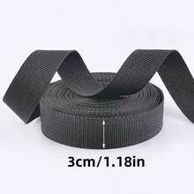 Dây đai nylon màu đen dài 10m/393,7 inch, dây đai nylon chịu lực cao dùng để buộc, làm đồ thủ công DIY, sửa chữa, cố định. - A - Xem 7