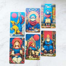 78张全套夏日烈焰塔罗牌 | 复古艺术主题 Knight-Weit 塔罗牌 | 红色全息边缘高级卡纸，附指南 | 用于灵性疗愈和巫术的占卜工具 - 塔羅牌-夏 - 查看 13