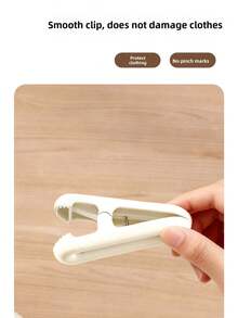 8pcs/16pcs/24pcs Windproof Clothes Fixing Clip Non Marking Drying Clip Household Plastic Socks Towel Garment Clip Multi Functional Laundry Drying Clip Strong Grip Seamless Storage Organization Tool - Multicolor - View 4