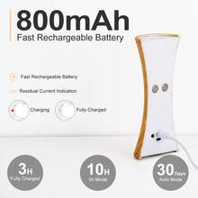 現代 LED 磁吸壁燈，LED 無線感應壁燈，可調光壁燈裝飾燈，LED 無線臥室床頭夜燈，適用於走廊、浴室、臥室、廚房、家居裝飾、客廳裝飾 - 沙漏造型 - 查看 12