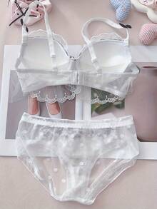 Women Bra And Panty Sets - White - View 5