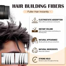 Goiple Men's Hair Fiber Locking Hold Spray, 24H Waterproof & Sweatproof Strong Hold, Barber-Approved For Hair & Beard, Locks Hair Fibers To Prevent Shedding, Boosts Natural Volume & Enhances Hairline, Residue-Free Formula,Gym,Rainy Days, Daily & Outdoor Use - 7pcs Dark Brown - View 3