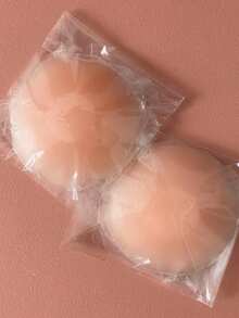 2 Miếng độn ngực silicon tái sử dụng, nâng ngực - Miếng độn dày dặn vô hình cho đồ lót, bikini và váy, nâng ngực tự nhiên, màu nude/trong suốt, không đường may, không keo dính, thích hợp mặc hàng ngày, dự tiệc và đi nghỉ mát. - Dày - Xem 16