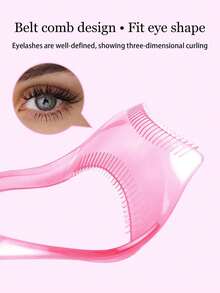 2pcs/Set 3-In-1 Eyelash Mascara Applicator Tools, Eyelash Protector, Makeup Assistant, Reusable Makeup Helper For Beginners To Apply Mascara And Eyeliner Perfectly, Create Natural Clump-Free Lashes With Eyelash Separator - Multicolor - View 6