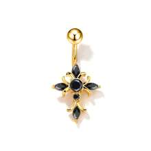 1 chiếc khuyên rốn hình thánh giá đính đá Zirconia thời trang, kiểu dáng gợi cảm và dễ thương dành cho phụ nữ mùa hè. - Nhiều màu - Xem 6