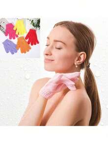 40pcs Exfoliating Bath Gloves, Bath Gloves, Double Sided Exfoliating Gloves For Spa, Massage And Body Scrub, Body Scrub Bath Accessories Daily Cleaning Keep Hygiene - Multicolor - View 3