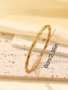 Minimalist Elegant Fashion Versatile Gentle Unique Geometric Design Copper Micro-Inlaid Cubic Zirconia Bracelet Set, Suitable For Women's Daily Commute, Banquet, Wedding, Fashionable And High-End - Gold - View 8