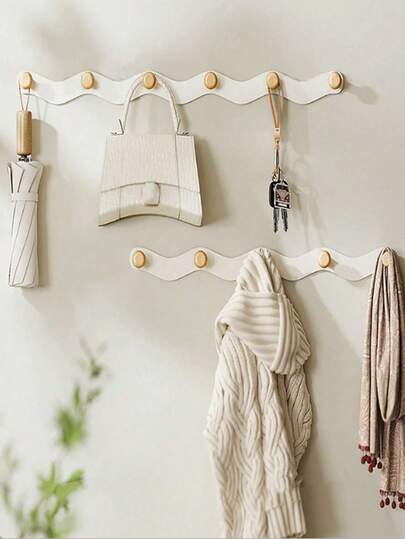 No Drill Bathroom Clothes Hanger, Multifunctional Wall Mounted Storage Rack, Aluminum Alloy Hook Holder