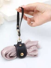 1/2 Pcs Multifunctional Scarf & Glove Storage Clip, Outdoor Portable Bag Hanger, Hat & Towel Organizer Strap,Keychain Accessory, Suitable For Women's Handbags, Ideal For Outdoor Travel And Cycling Storage - Multicolor - View 4