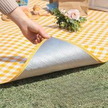 Outdoor faltbare tragbare Picknick-Matte, Rasen-Matte, Camping-Decke, hergestellt aus Aluminiumfolie-Material, leuchtende Farben, geeignet für Camping, Strand, Frühjahrsausflüge, Outdoor-Veranstaltungen - Vlies-Picknick-Tuch für alle 4 Jahreszeiten - A - Übersicht 2