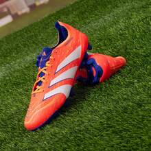 Adidas 男女同款PREDATOR 2G/3G中階AG人草足球鞋 - 橙色/白色/藍色 - 查看 2