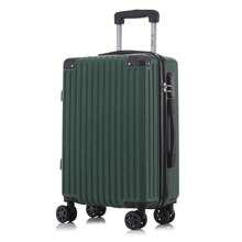 YONSLY Large Suitcase 28/24/20/16 Inches With 4 Wheels 360° Combination Lock Mesh Pocket Soft Rubber Handle Hard Shell Trolley Lightweight Suitcase - 深綠 - 查看 9
