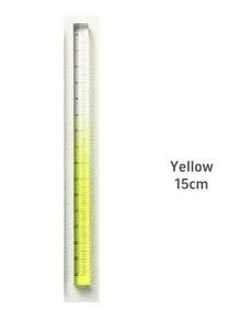 15cm/5.91in 漸層方尺 - 透明多色尺 (粉色、黃色、綠色、藍色、紫色) 用於幾何、繪圖、辦公和學習 - 耐用光滑表面，精確測量，返校季 - Multi Colors - 查看 21