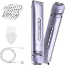 Women's Electric Shaver 2-In-1 Dual-Head Bikini Trimmer, IPX7 Waterproof, Wet/Dry Rechargeable Women's Trimmer, Suitable For Bikini Area/Underarms/Legs/Arms/Face, Beauty Gift/Valentine's Day Gift, Electric Hair Remover, Trimmer - Multicolor - View 13