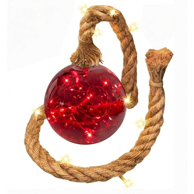 Bergner Christmas Light Ball With 16 LEDs And 12cm String - Assorted Model (3 Colors) - View 2