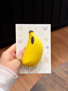 1pc Funny Cute 3D Banana Holder Transparent Drop-Resistant/Anti-Drop Phone Case Suitable For IPhone 17/17 Air/17 Pro/17 Pro Max/16 Pro Max/16/16 Pro/16 Plus/15/15 Pro Max/15 Pro/11/12/13/14 Pro Max/11 Pro/11 Pro Max/12 Pro/12 Pro Max/13 Pro/13 Pro Max/14 Pro/14 Pro Max, Creative And Elegant - Yellow - View 2