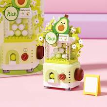 Gashapon Machine Model Small Particle Building Blocks Toy, Cute Cartoon Handmade DIY Desktop Decor Ornament Gift - 彩色 - 查看 8