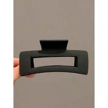 4pcs Women's Black, White, Brown 4. 33in/11cm Square Plastic Large Hair Clips, Fashionable, Elegant, Versatile, Minimalist Style, Suitable For Daily, Party, Commute, Vacation - Hair Claws For Styling, Washing, Make-Up, Outfit Accessorizing Summer Hair Jaw Clip Hair Clamps Hair Clutch Hair Catcher Clip, School Stuff, College Fall Winter Claw Clip Hair Accessories For Women - 多色 2 - 查看 3