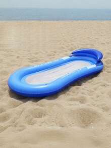 1pc Durable Thick PVC Inflatable Pool Float, Soft & Comfortable Water Mattress, Suitable For Home Swimming Pool, Yard And Summer Leisure, Vibrant Colors, Perfect For Relaxing Pool Time, Pool Inflatable, Beach Essentials, Pool Float - Multicolor - View 3