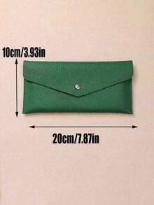 1pc PU Leather Storage Bag, Reusable Cash Wallet, Suitable For Travel And Budget Management, Multi-Functional Bill Wallet Protector, With Envelope Clip And Coin Compartment, Perfect For Stationery Storage, Large Capacity Storage Bag, Back To School Essential - Leather Storage Bag - View 6