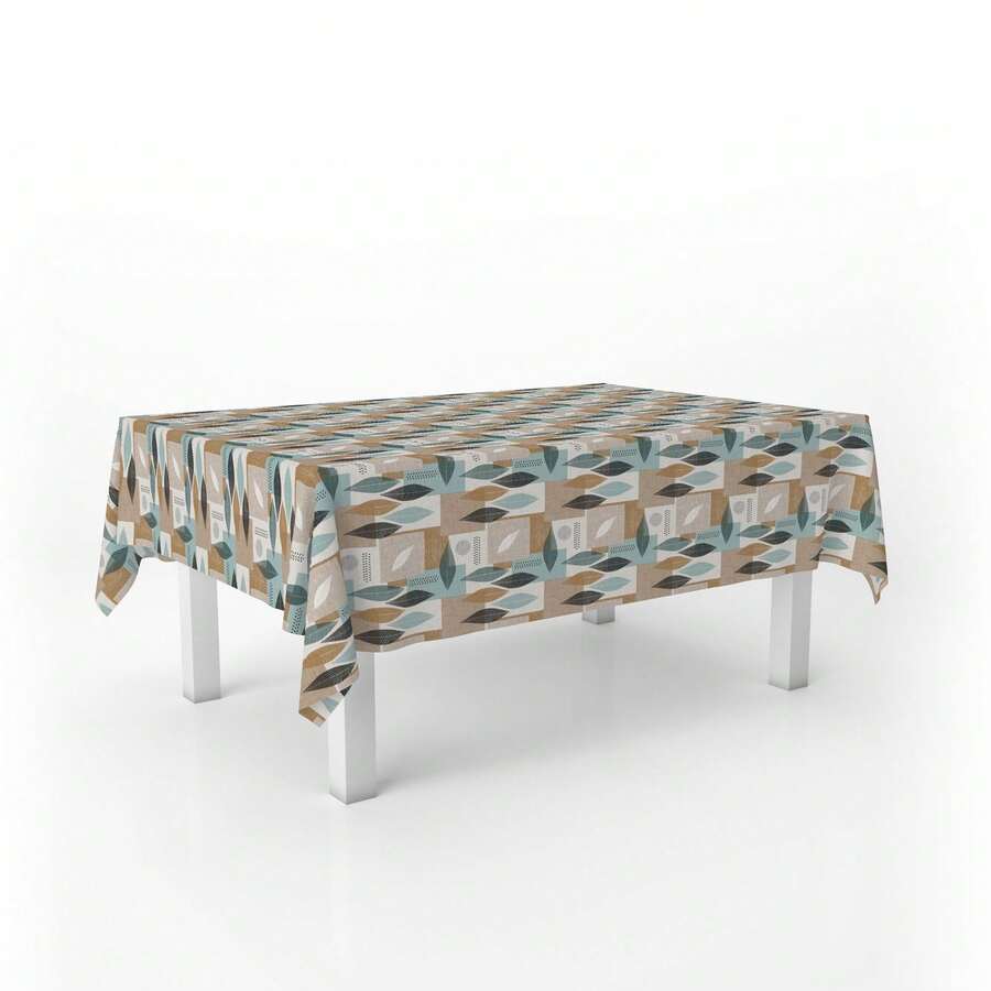 Kiva Waterproof And Stain-Resistant Oilcloth Tablecloth - Sizes From 100x140 To 300x140 Cm And Round 140 Cm - Oilcloth Tablecloth: Protection And Style For Your Table - Available In 13 Designs - 選項 8 - 查看 1