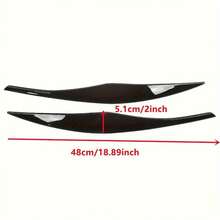 Bộ 2 ốp đèn pha kiểu lông mày cho xe BMW 3 Series E90 E91 320i 330i 2005-2012, dùng để trang trí ngoại thất xe. - viền đèn pha BMW - Xem 4